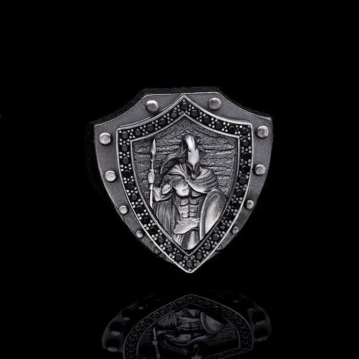 Men’s Sterling Silver Spartan Ring