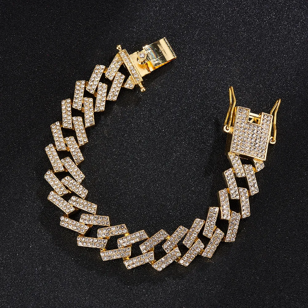 Men's Stylish Rhinestone Bracelet