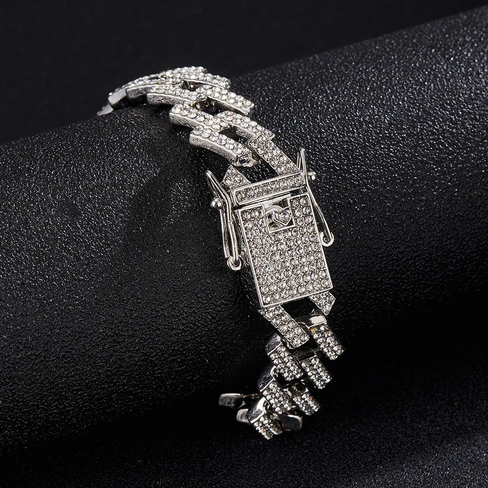 Men's Stylish Rhinestone Bracelet