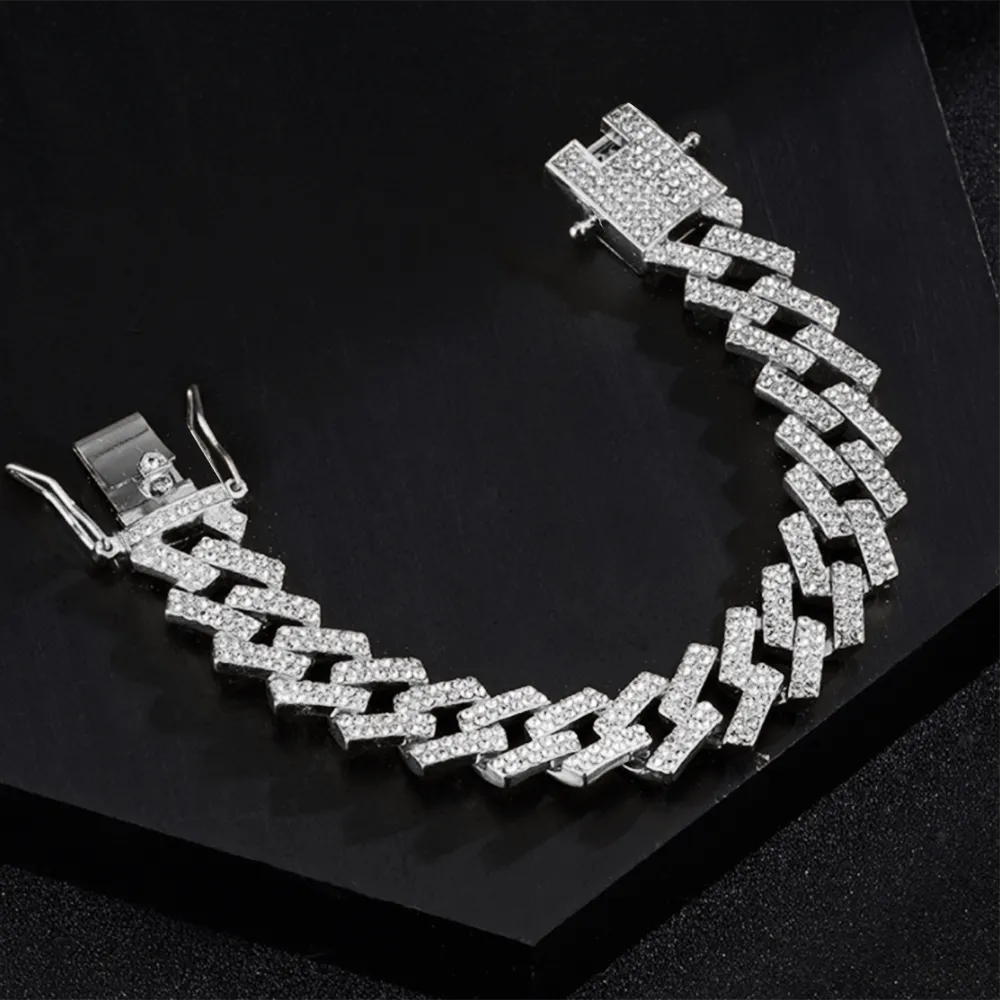 Men's Stylish Rhinestone Bracelet