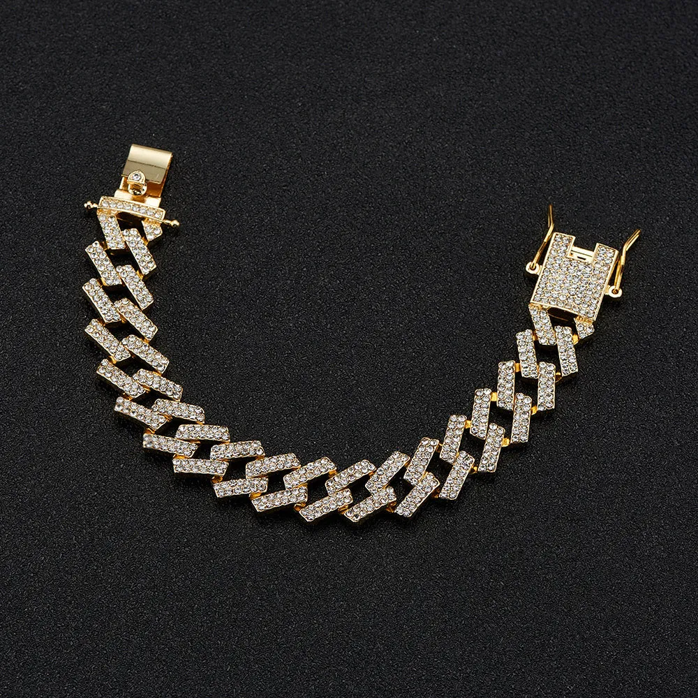 Men's Stylish Rhinestone Bracelet