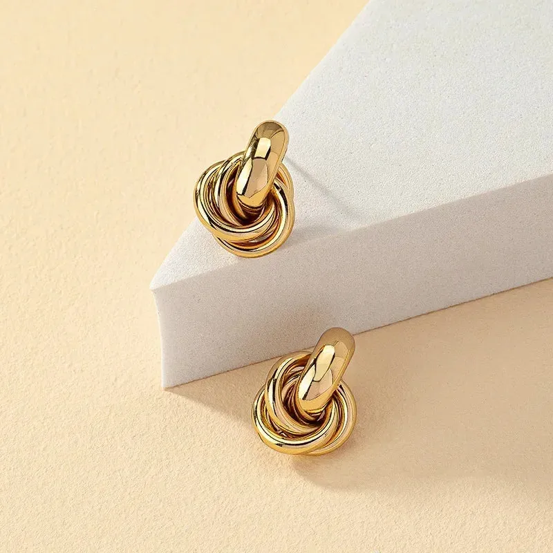 Mia Silver Luxe Studs