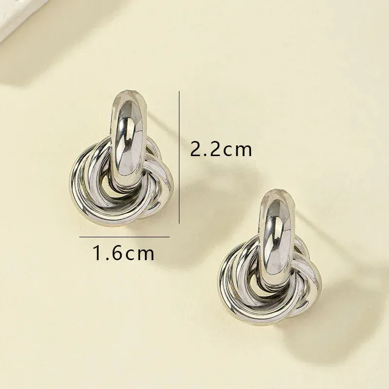 Mia Silver Luxe Studs