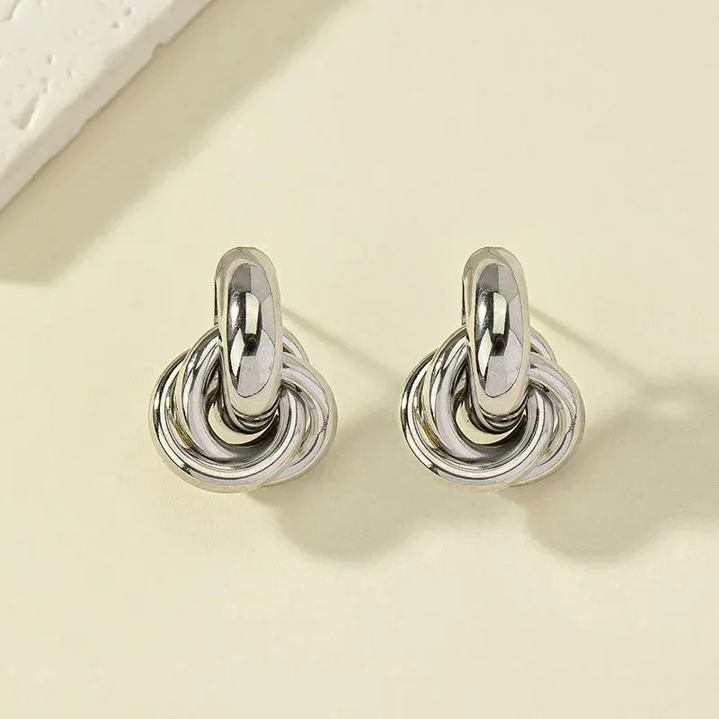 Mia Silver Luxe Studs