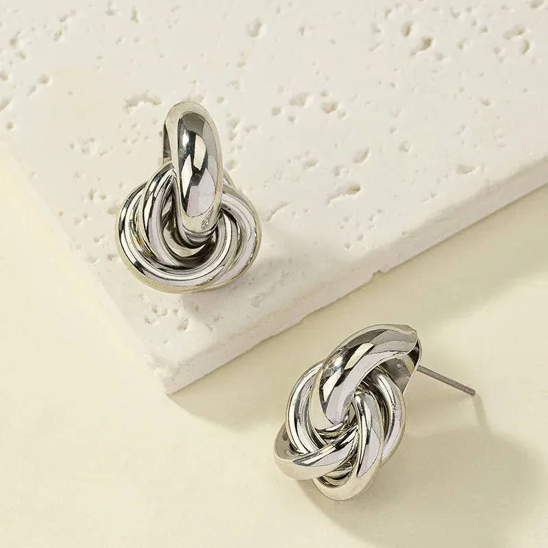 Mia Silver Luxe Studs