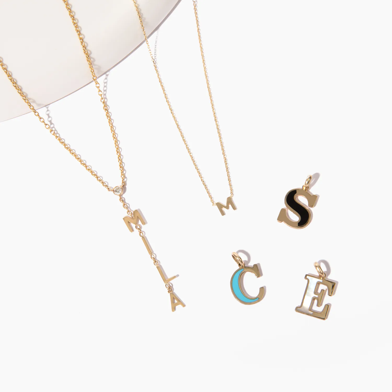 Mini Initial Necklace