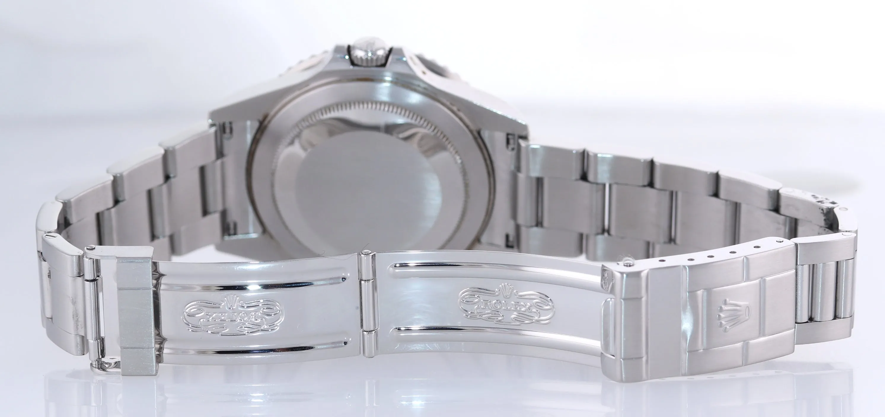MINT 2004 PAPERS Rolex GMT-Master 2 Pepsi Blue Steel 16710 No Holes Watch Box