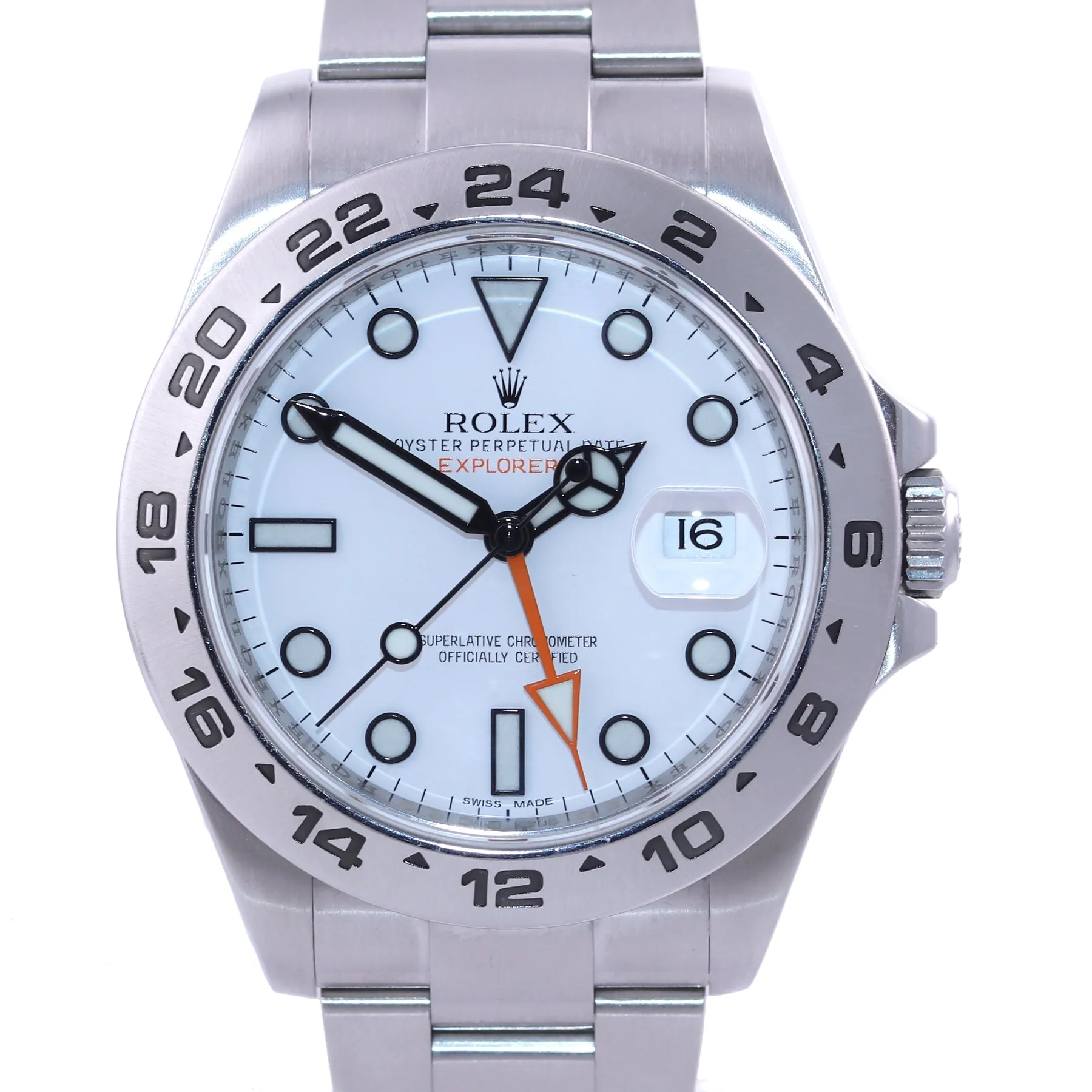 MINT 2020 Rolex Explorer II 42mm Polar 216570 White Steel Oyster GMT Watch Box