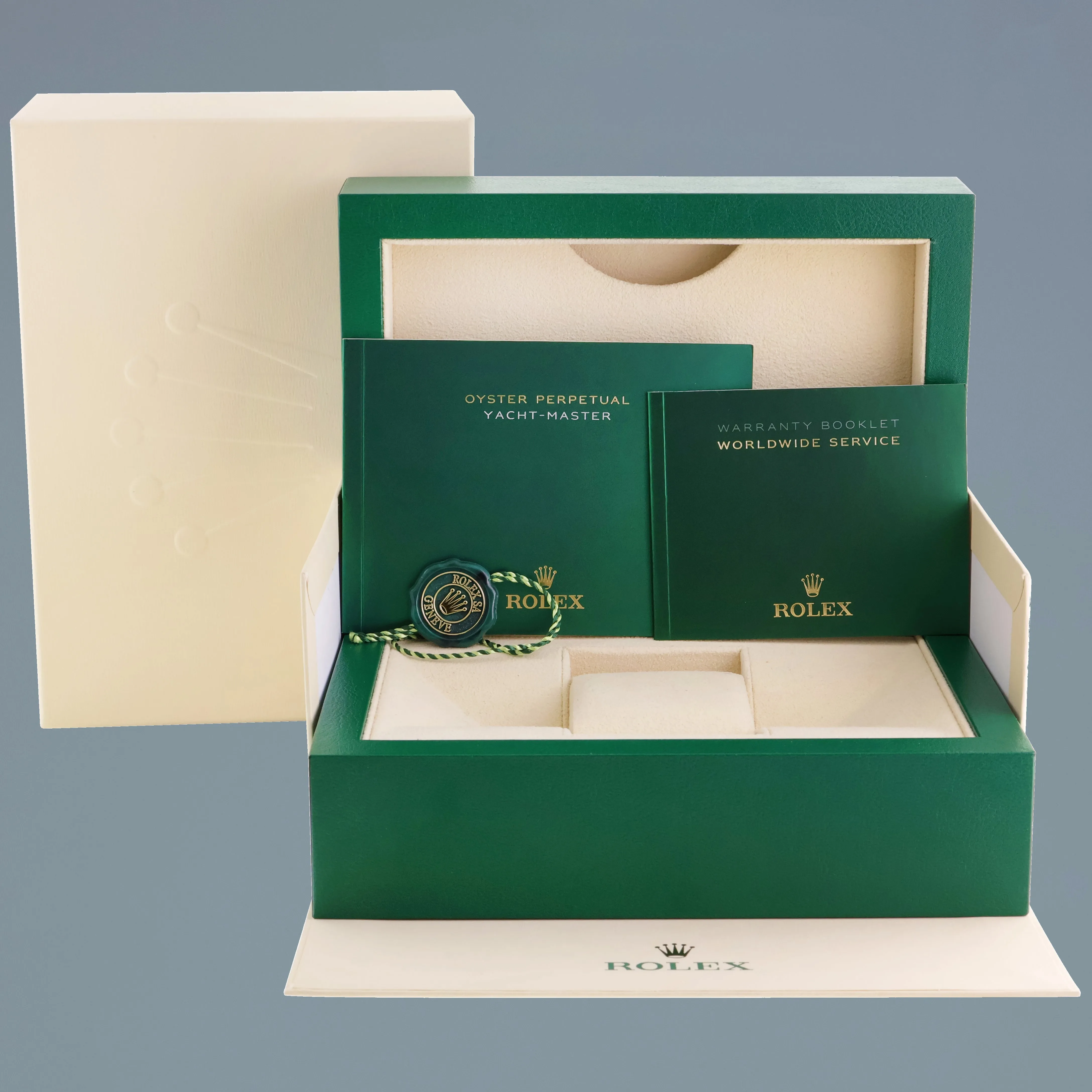 MINT 2022 Rolex Yacht-Master 126622 Steel 40mm Platinum Blue Dial Watch Box