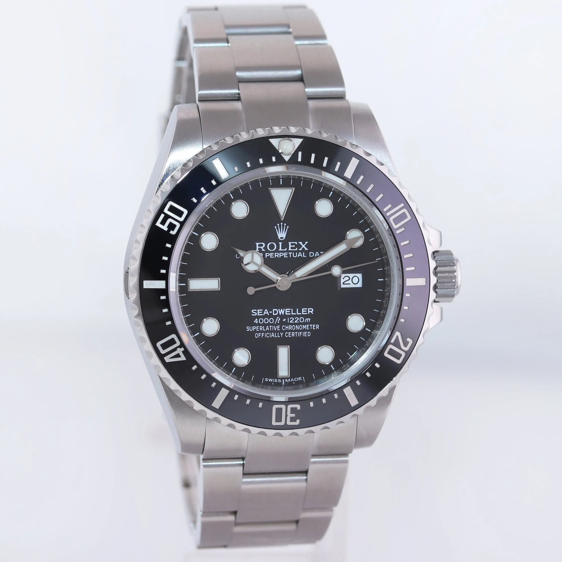 MINT Rolex 116600 Seadweller SDK4 4000 Steel Black 40m Ceramic Dive Watch Box