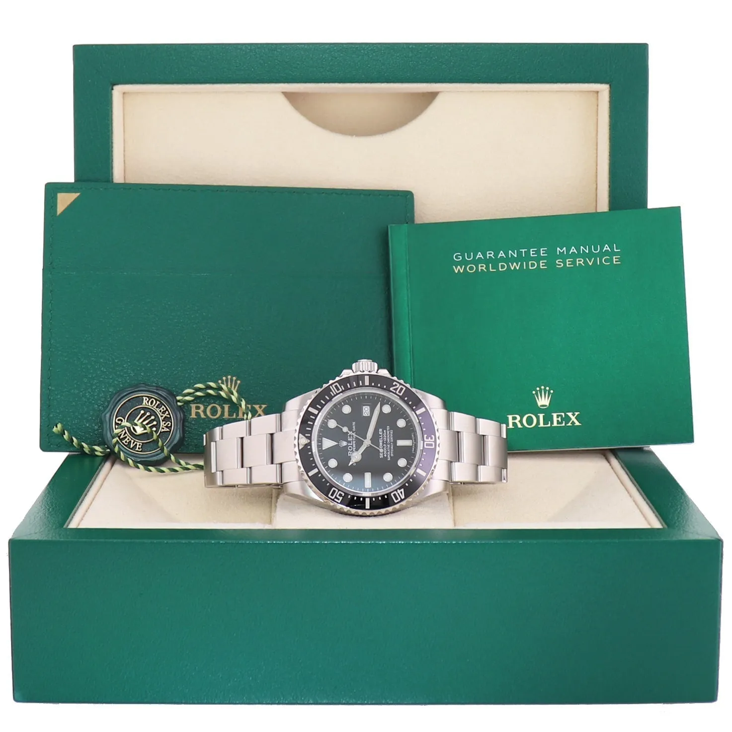 MINT Rolex 116600 Seadweller SDK4 4000 Steel Black 40m Ceramic Dive Watch Box