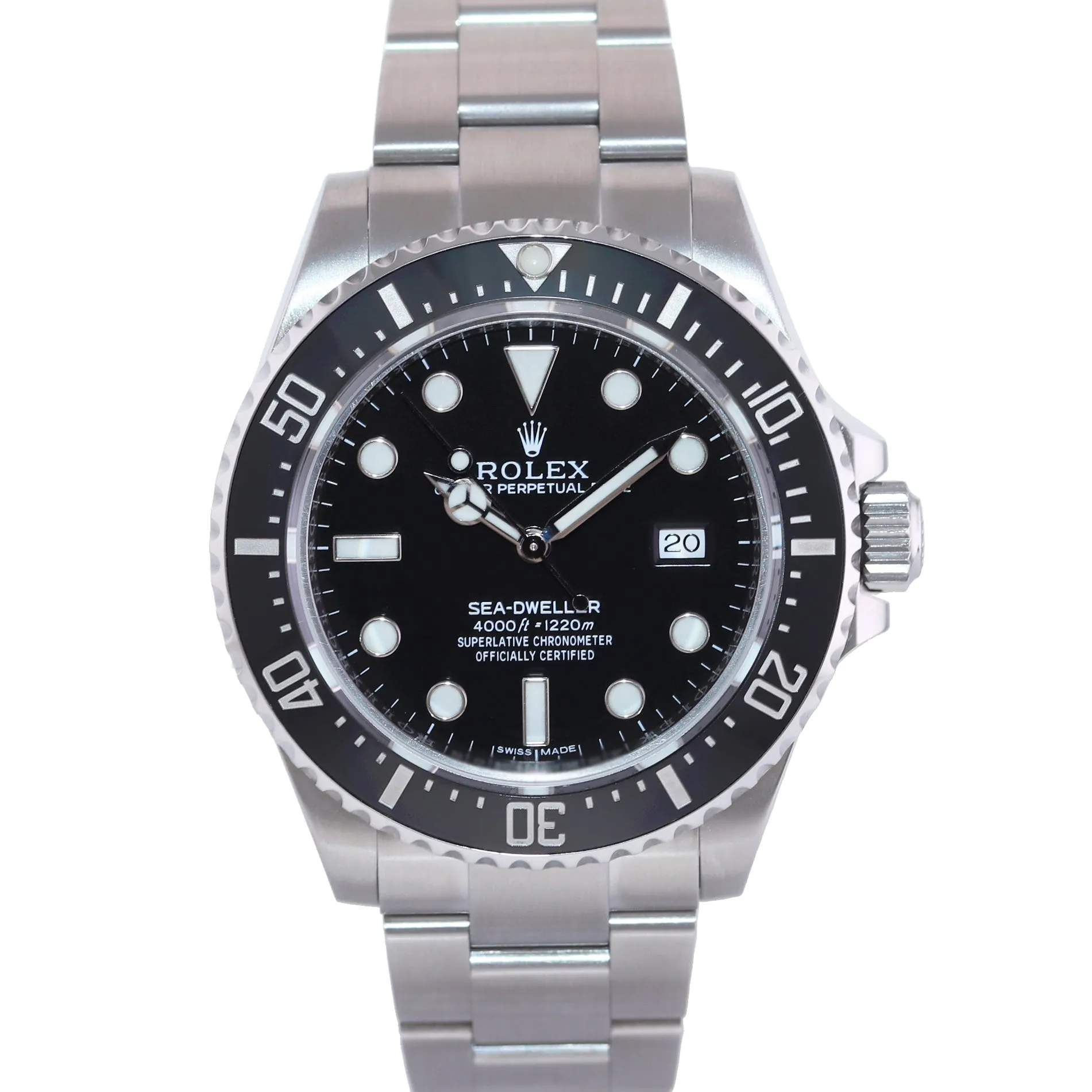 MINT Rolex 116600 Seadweller SDK4 4000 Steel Black 40m Ceramic Dive Watch Box