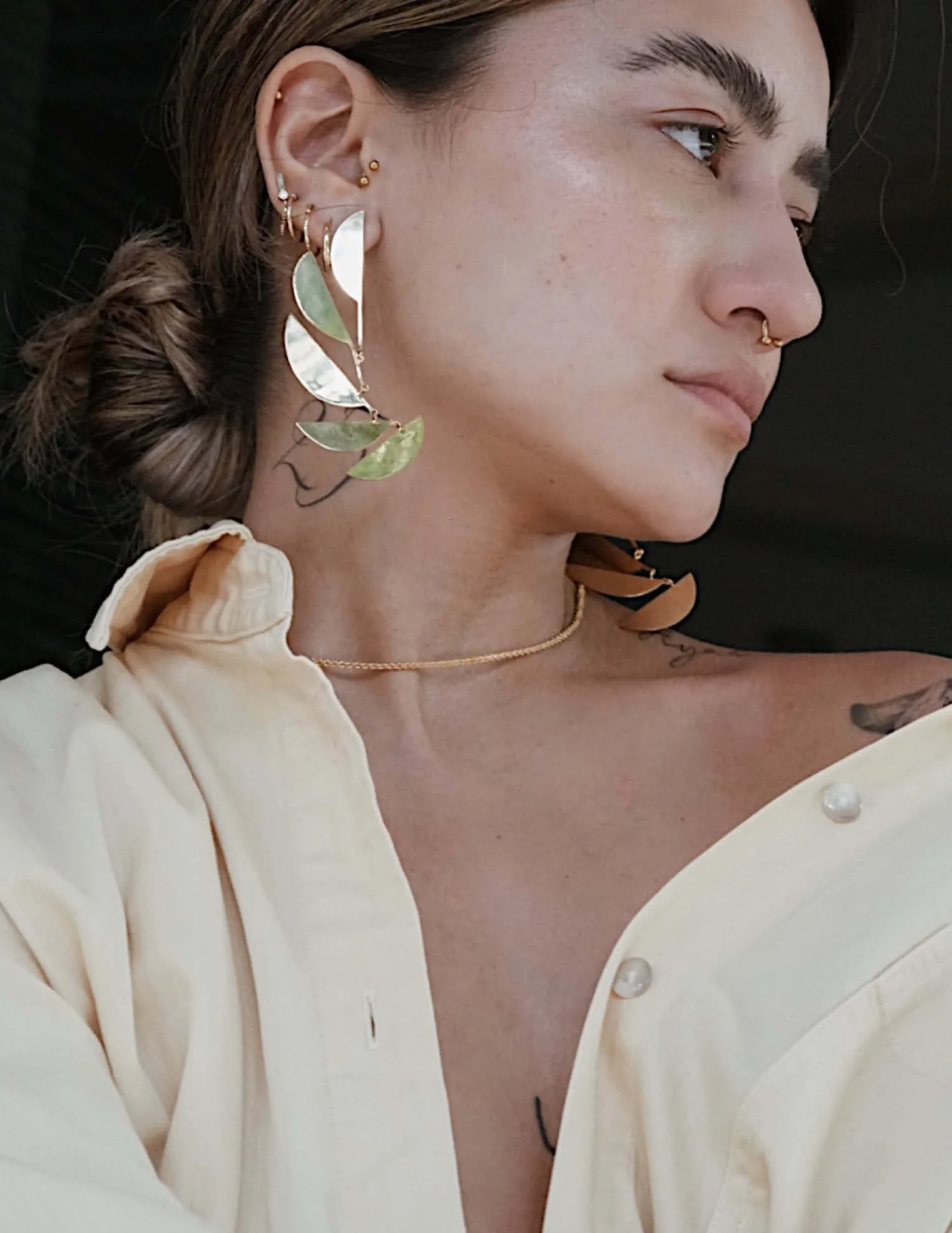 Mobile earrings <br>Gold Vermeil