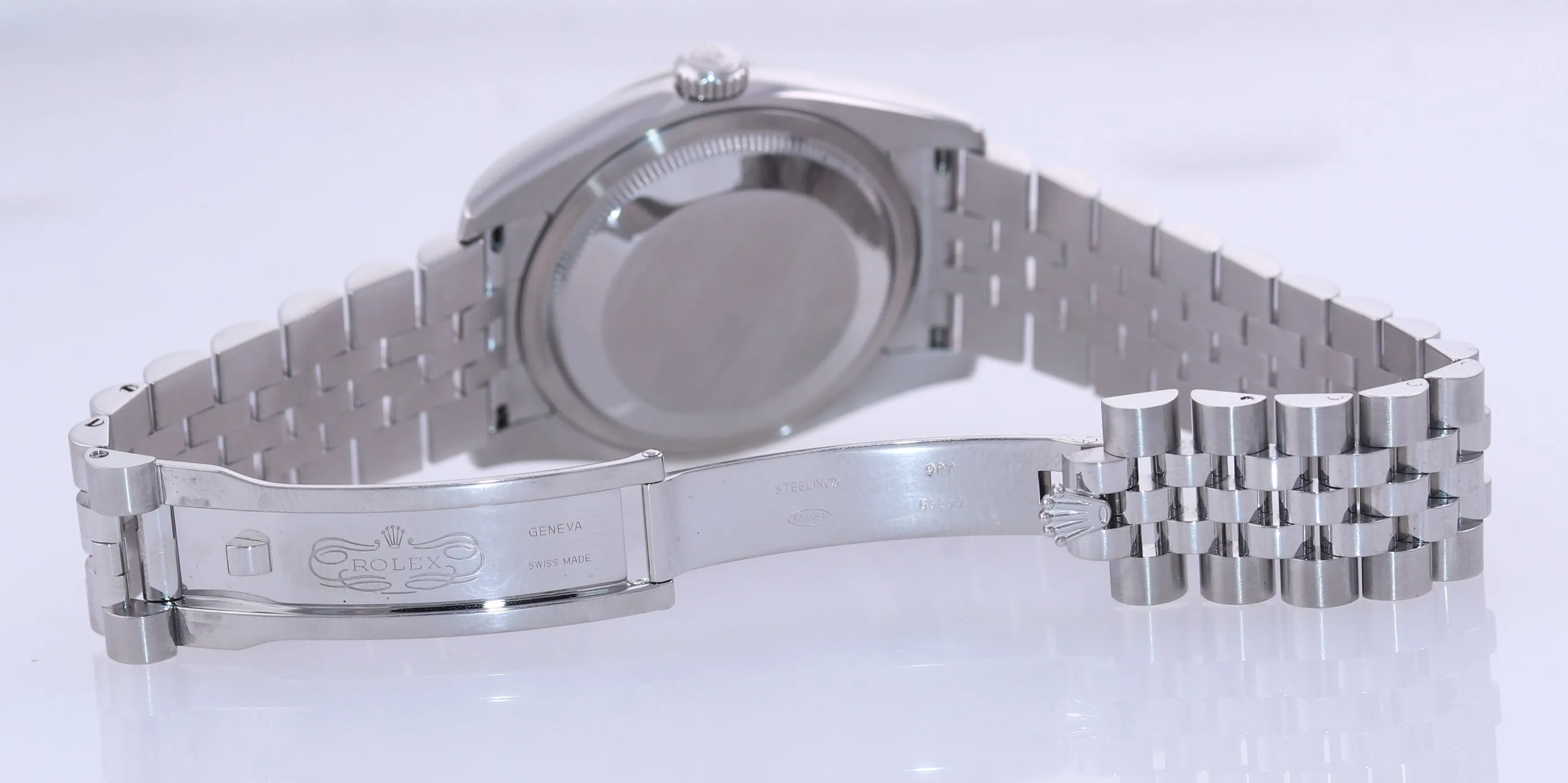 MODERN 2016 Rolex DateJust Steel Black Dial 116234 36mm Super Jubilee Watch Box