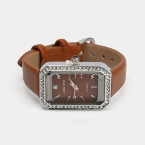 Modern Elegance Square Dial Watch