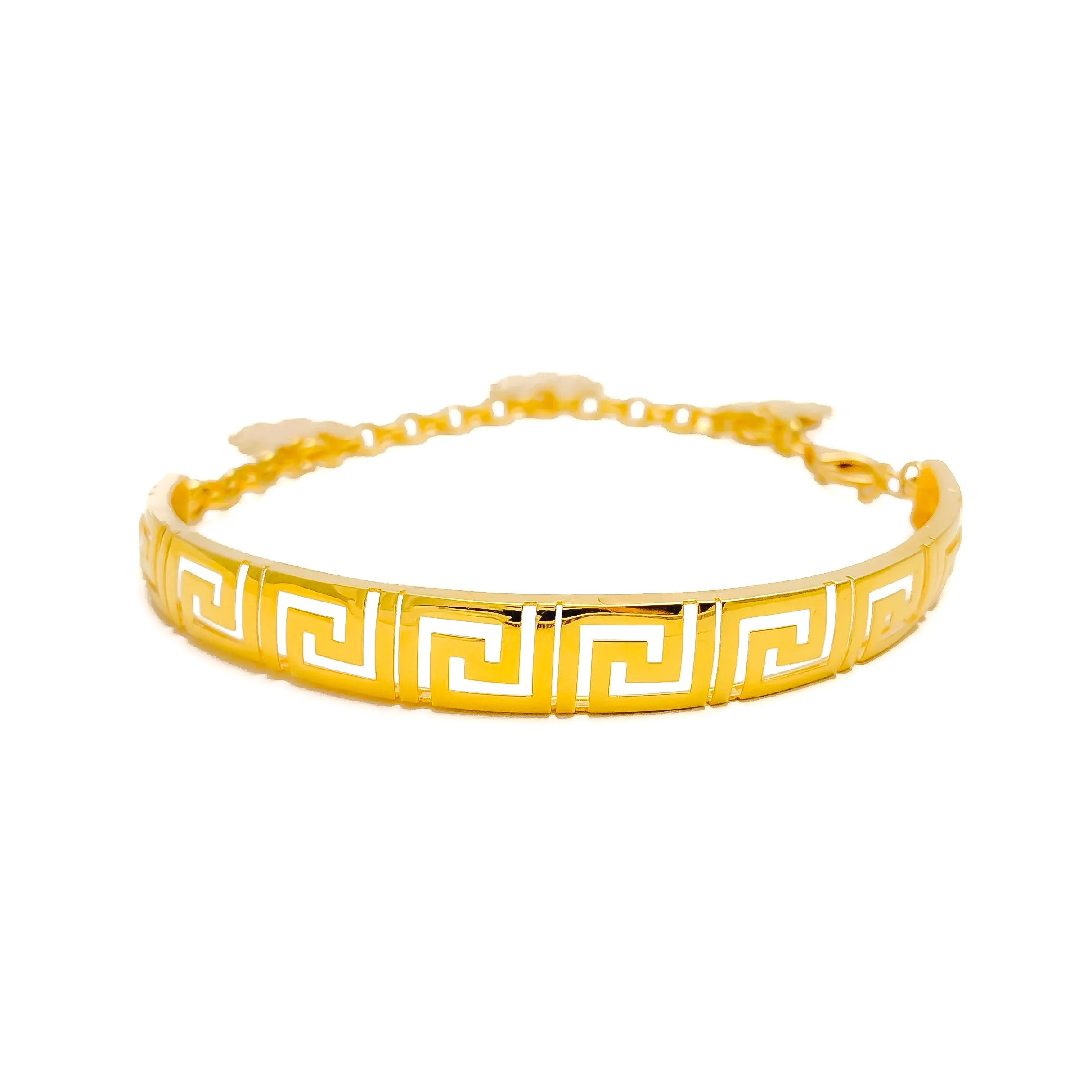 Modish Fancy 21K Gold Flexi Bangle Bracelet