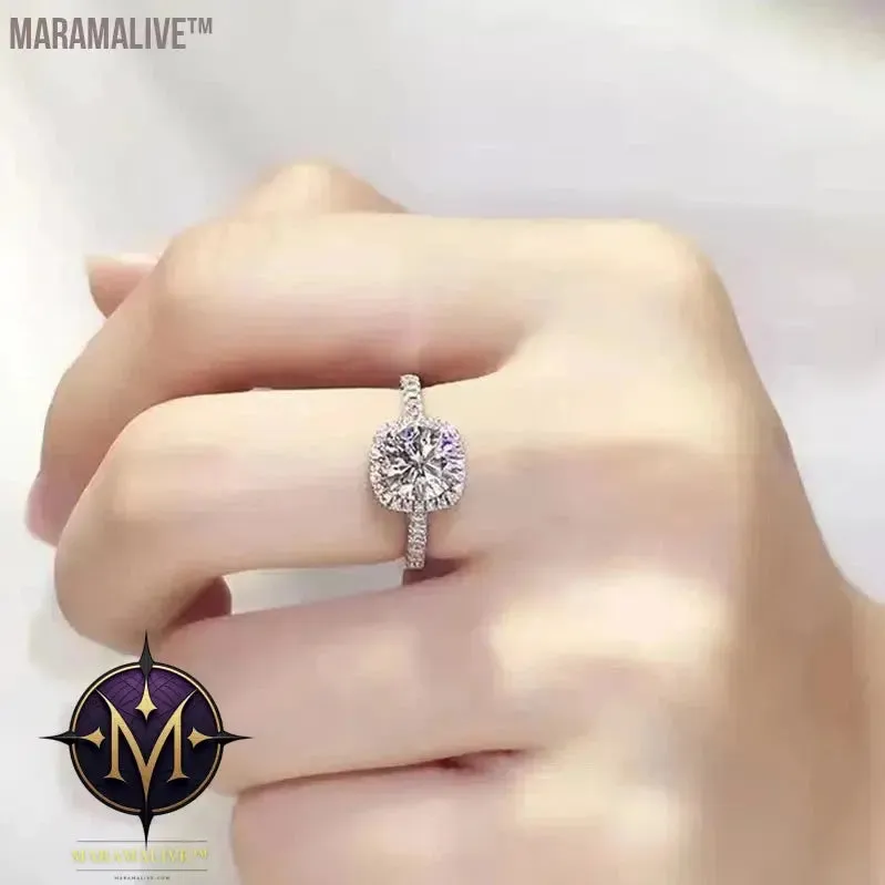 Moissanite & Diamond Ring - Unique, Affordable Alternative