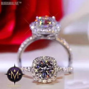 Moissanite & Diamond Ring - Unique, Affordable Alternative