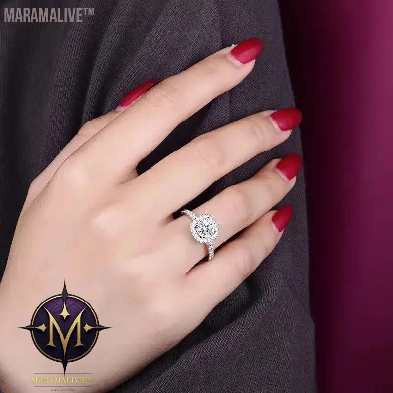 Moissanite & Diamond Ring - Unique, Affordable Alternative