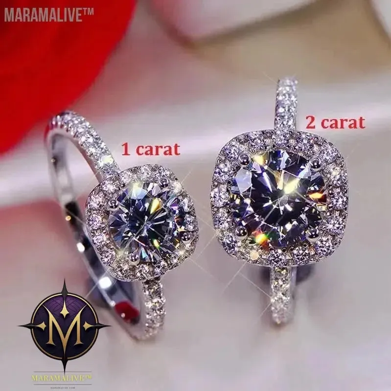 Moissanite & Diamond Ring - Unique, Affordable Alternative