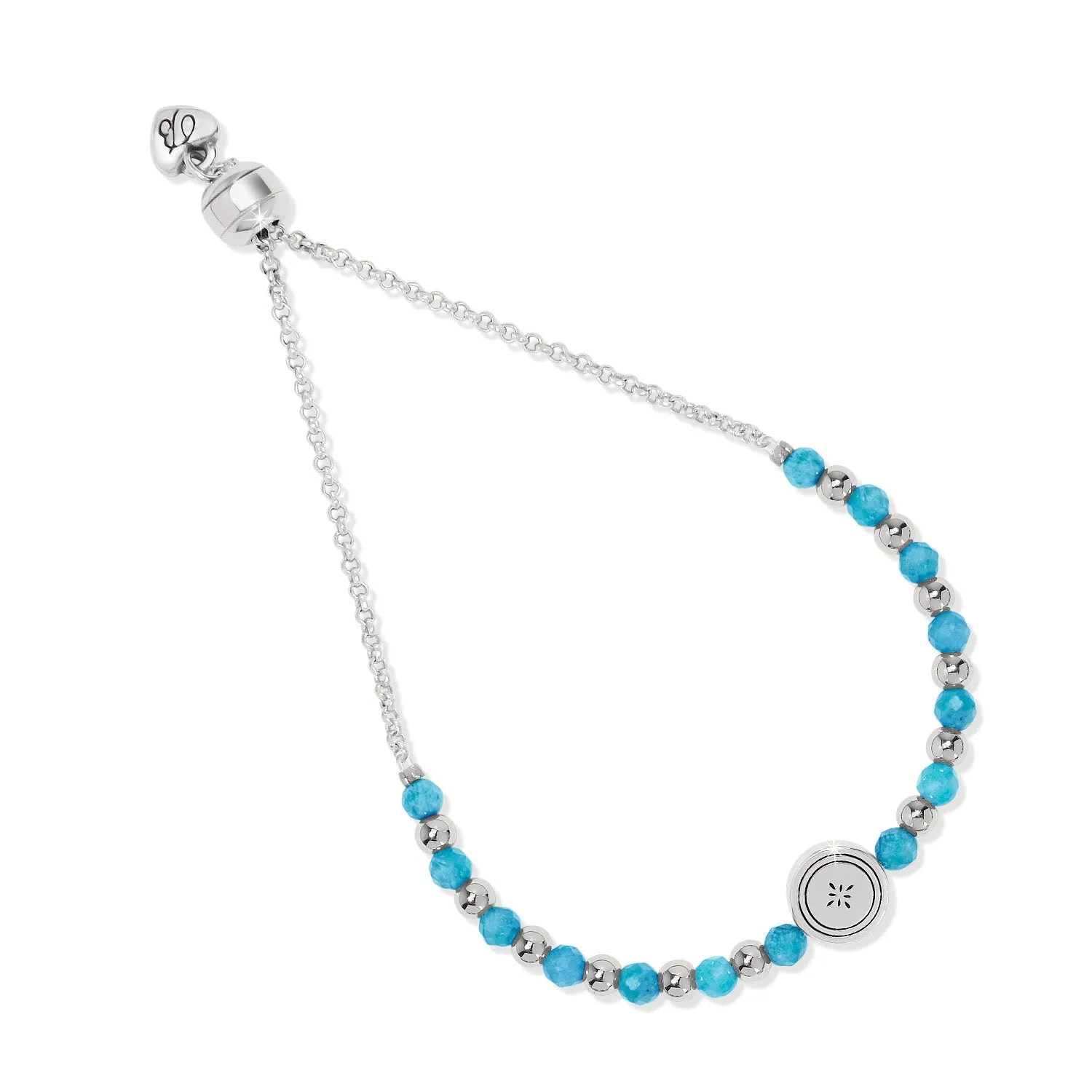 Mosaic Two-Tone Bead Bracelet - Turquoise