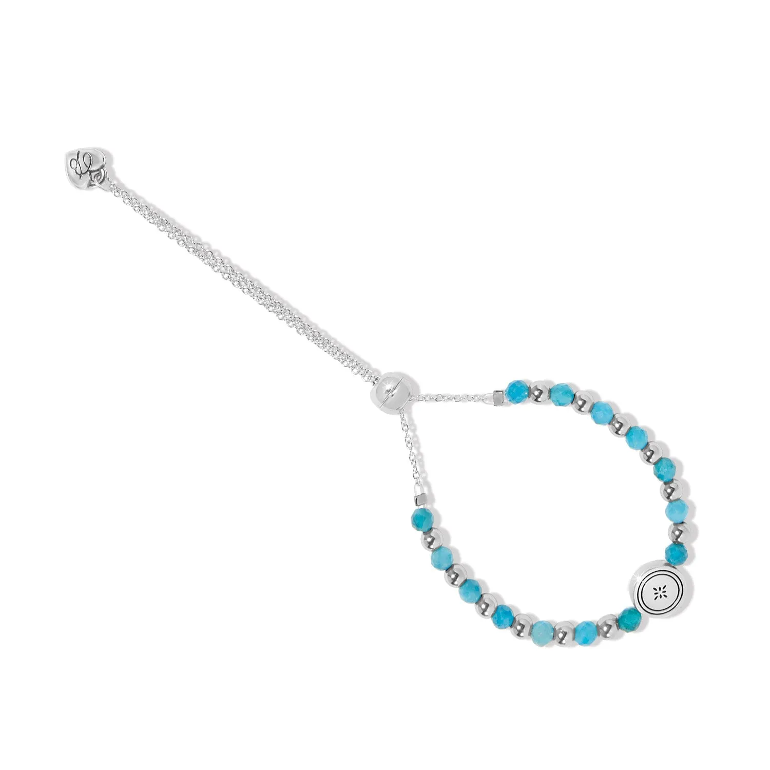 Mosaic Two-Tone Bead Bracelet - Turquoise