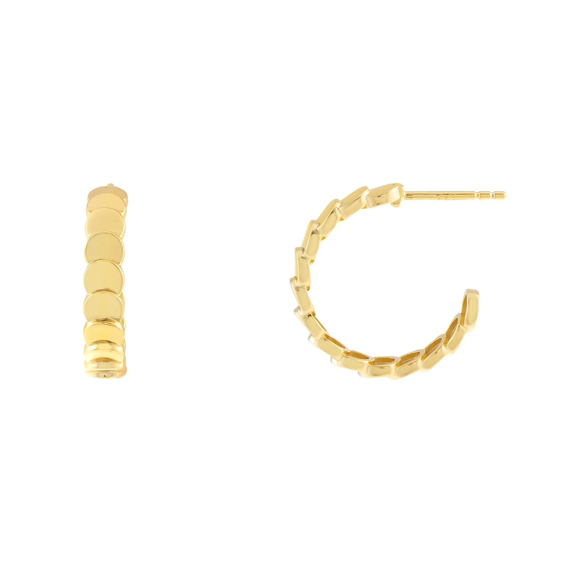 Multi Disc Hoop Earring