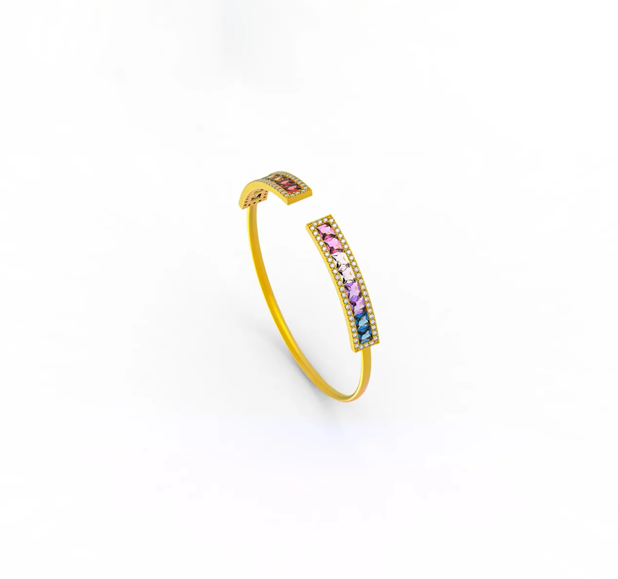 Multi Square Bangle