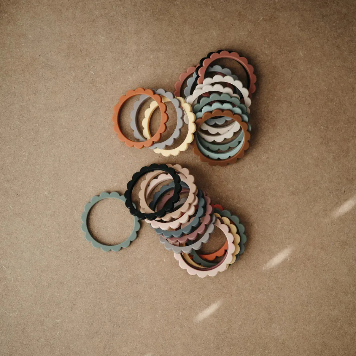 Mushie Flower Teether Bracelets 3-Pack