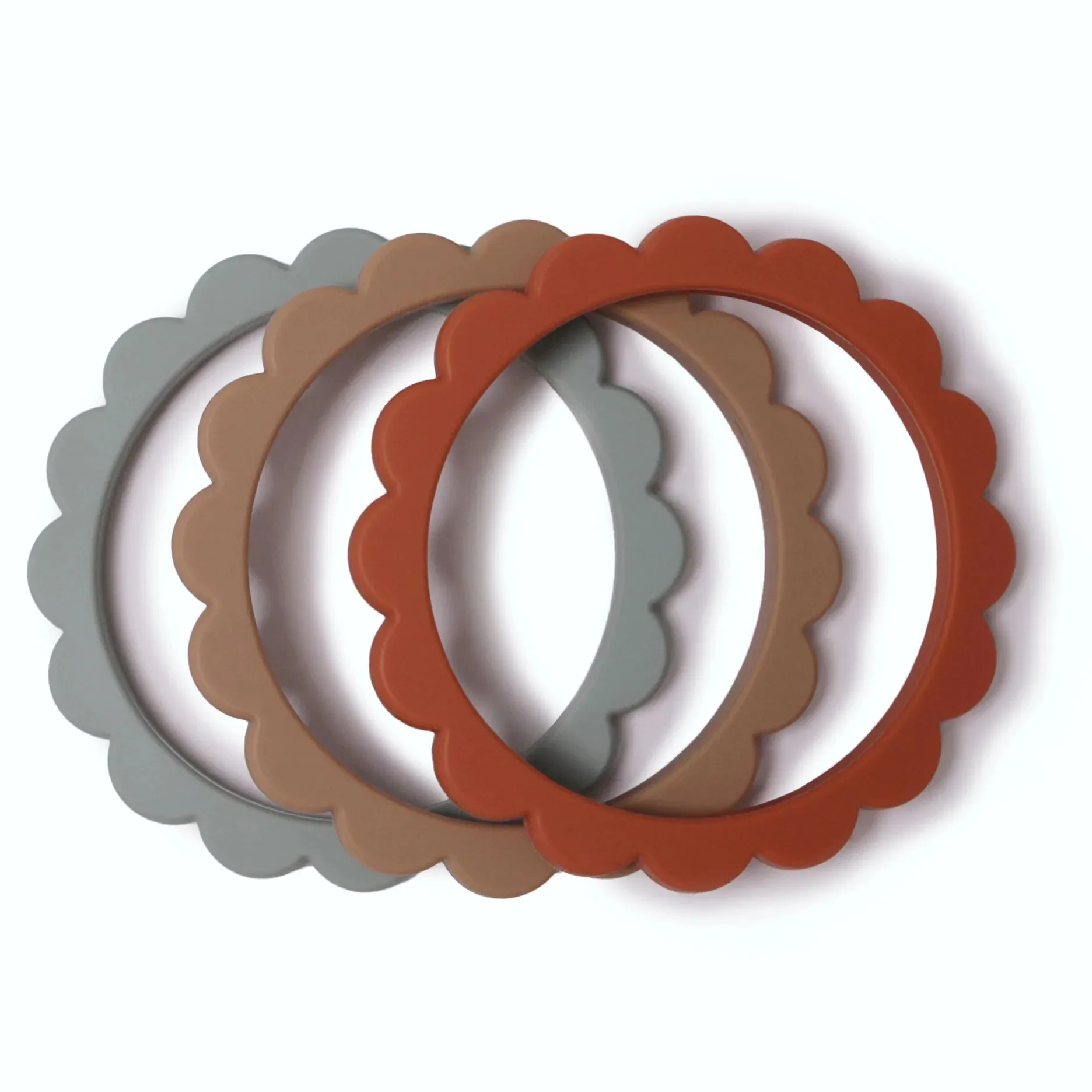 Mushie Flower Teether Bracelets 3-Pack