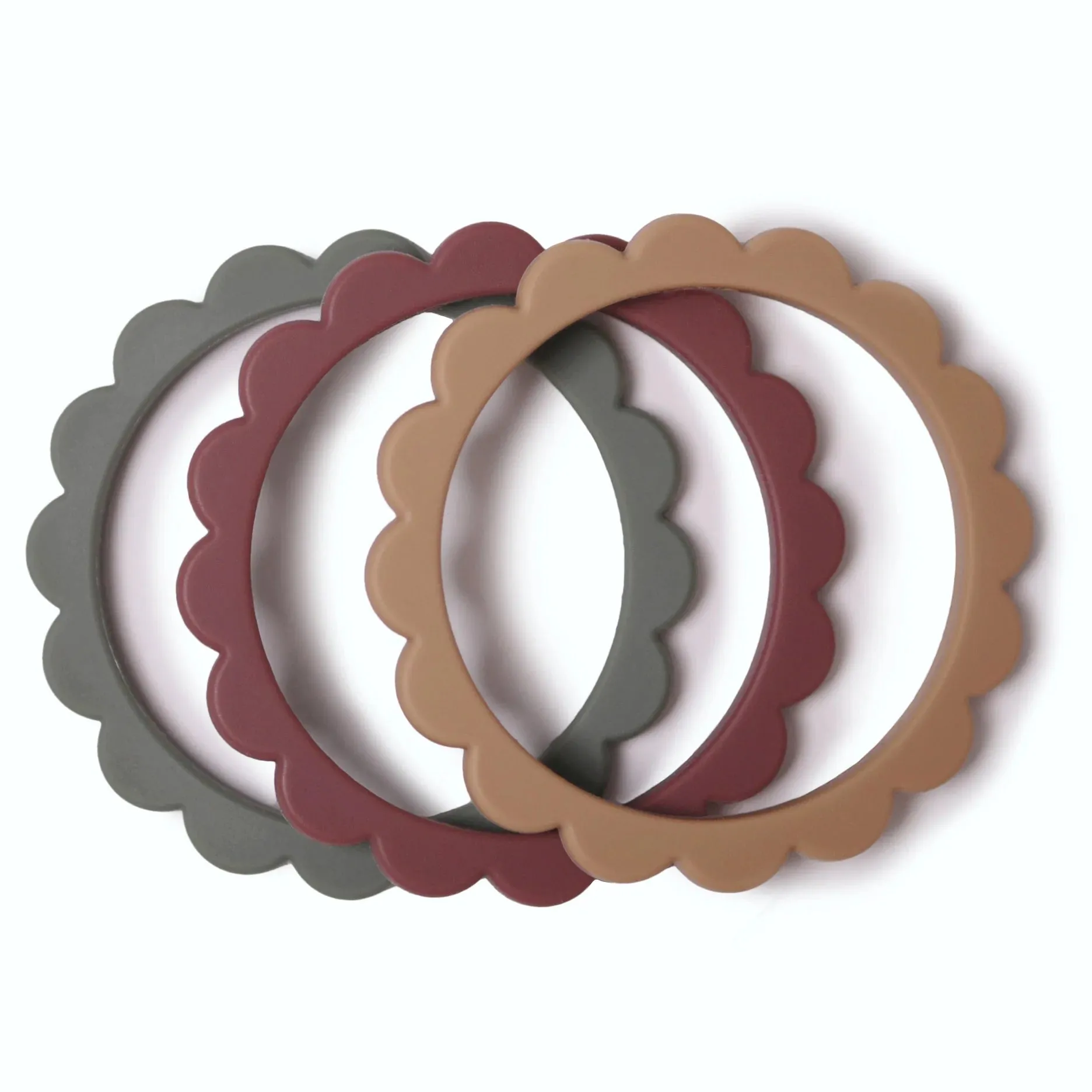 Mushie Flower Teether Bracelets 3-Pack