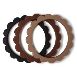 Mushie Flower Teether Bracelets 3-Pack
