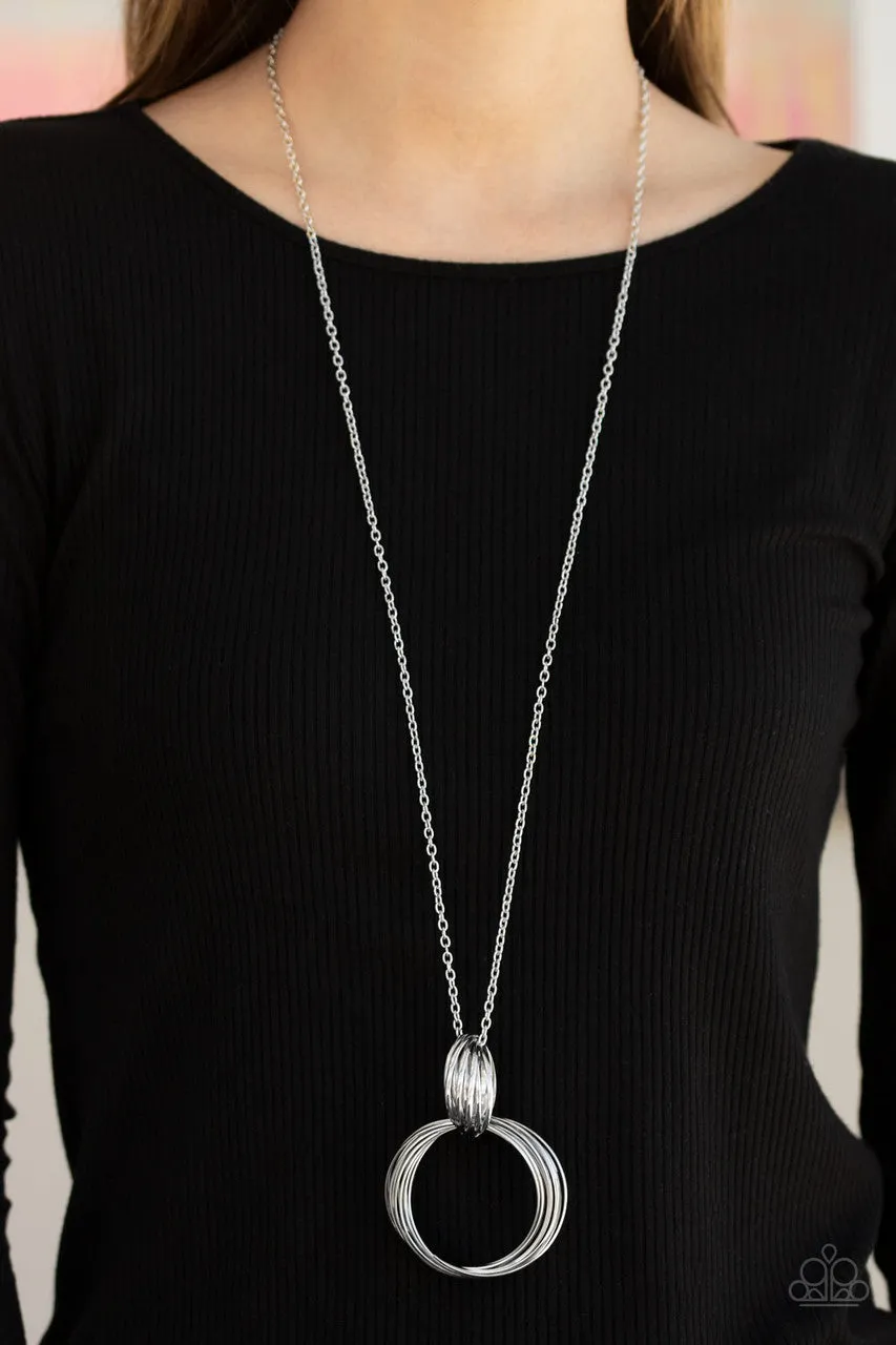 My Ears are Ringing Silver Paparazzi Necklace