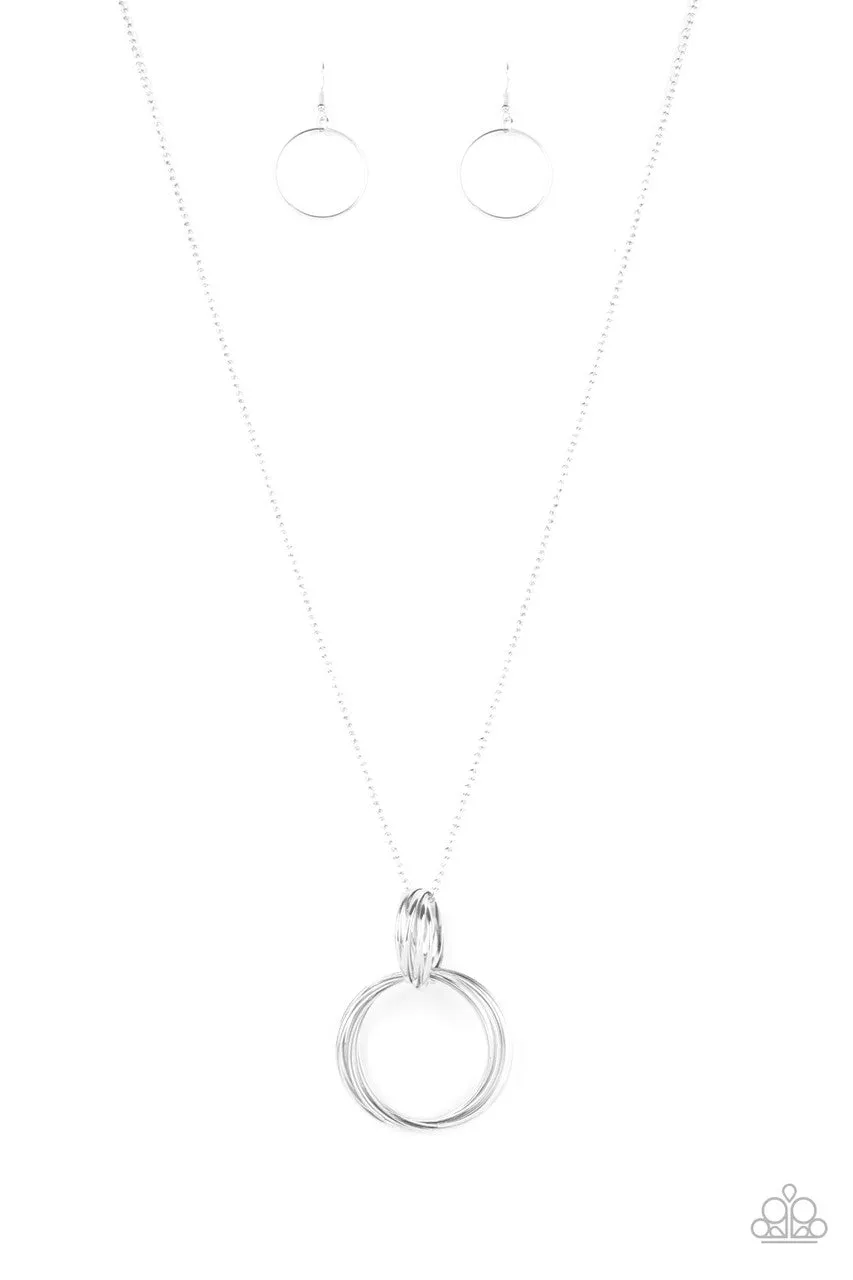 My Ears are Ringing Silver Paparazzi Necklace