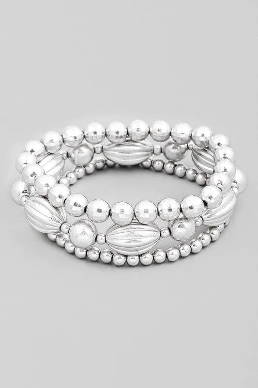 MY TIME TO SHINE STACKABLE BRACELET SET - 2 COLORS
