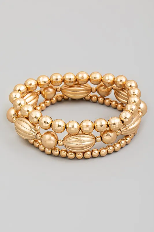 MY TIME TO SHINE STACKABLE BRACELET SET - 2 COLORS