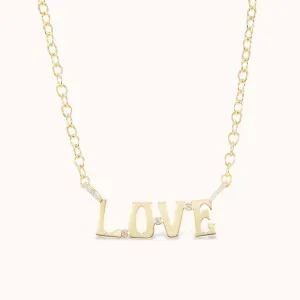 Nameplate Necklace "Love"
