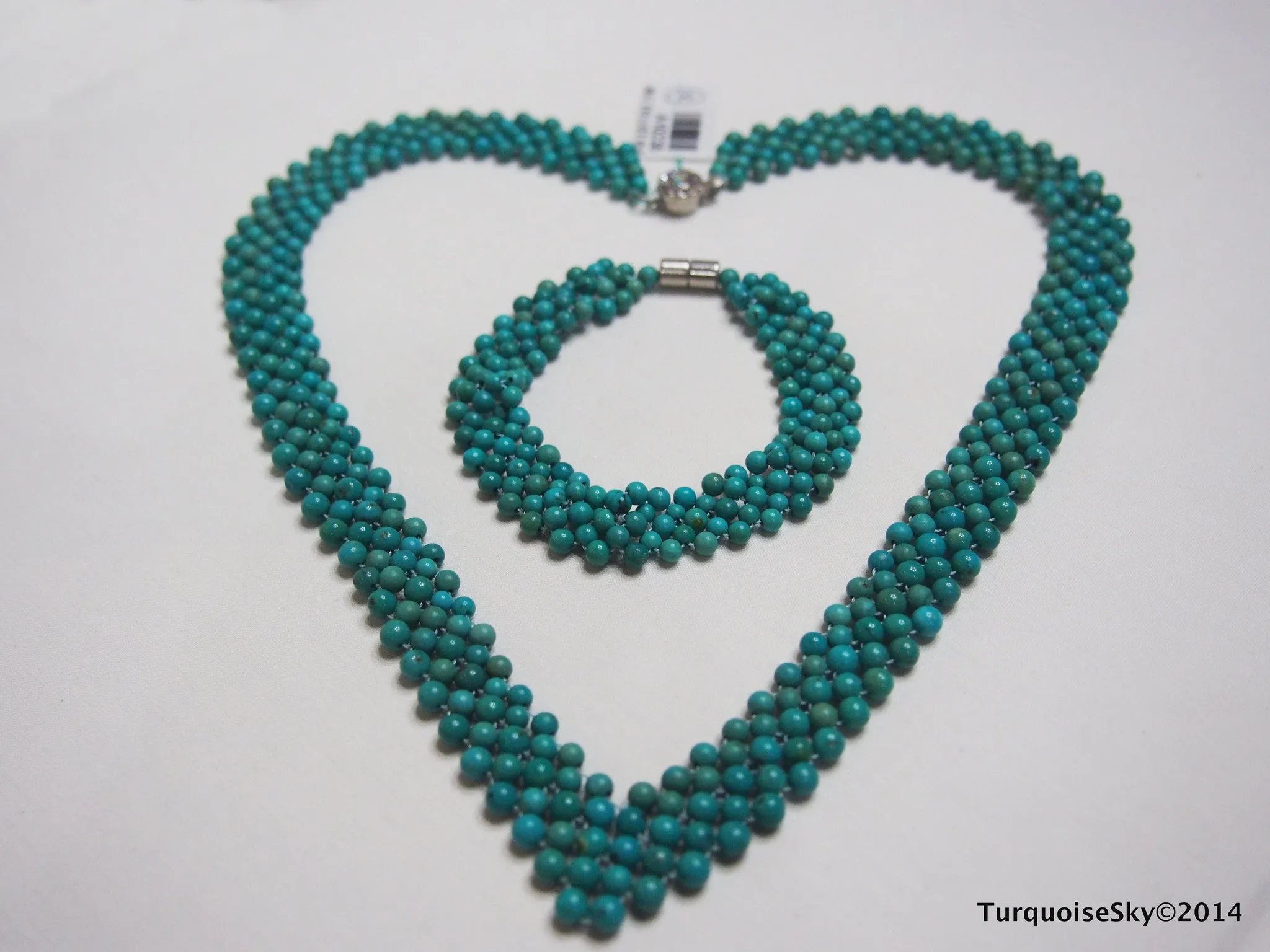 Natural turquoise necklace 19 inches
