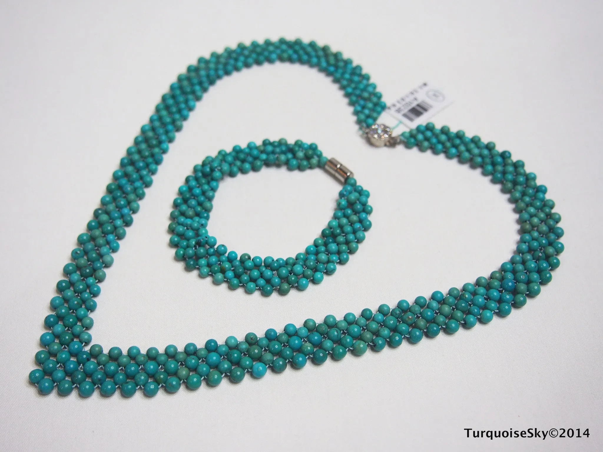 Natural turquoise necklace 19 inches