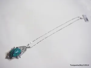 Natural turquoise necklace