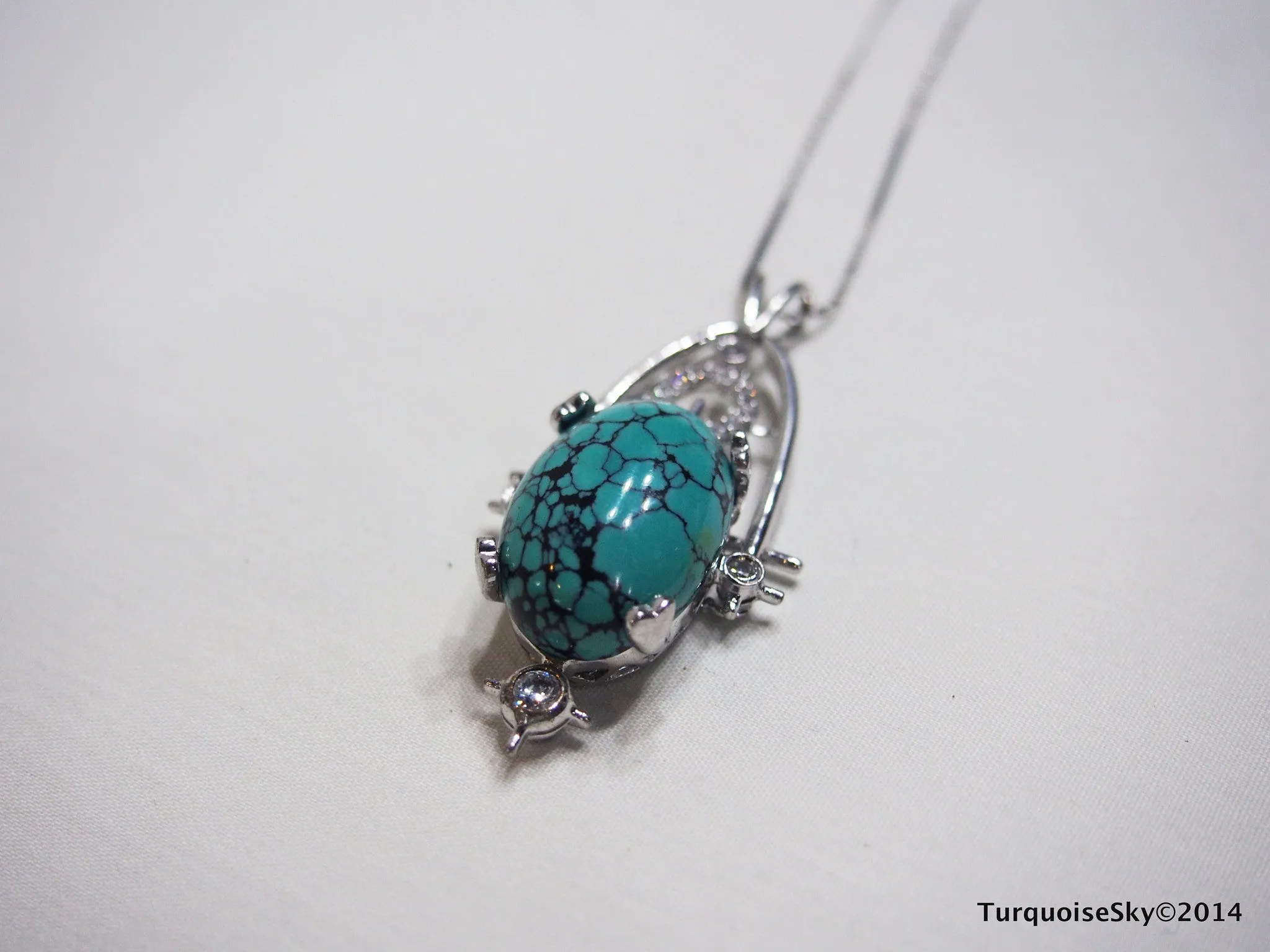 Natural turquoise necklace