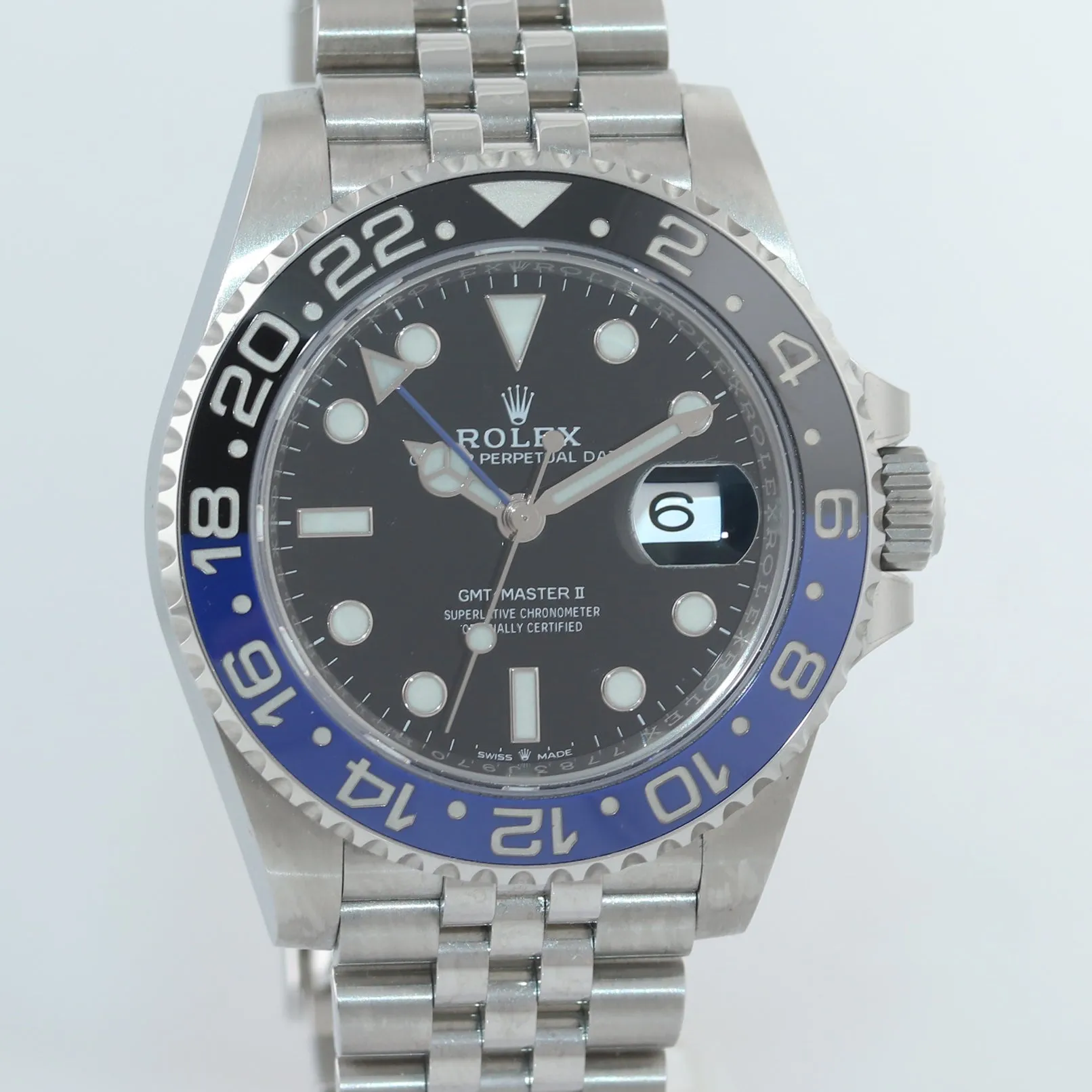 NEW 2020 PAPERS Rolex GMT Master Batman Blue Jubilee Ceramic 126710 Watch Box