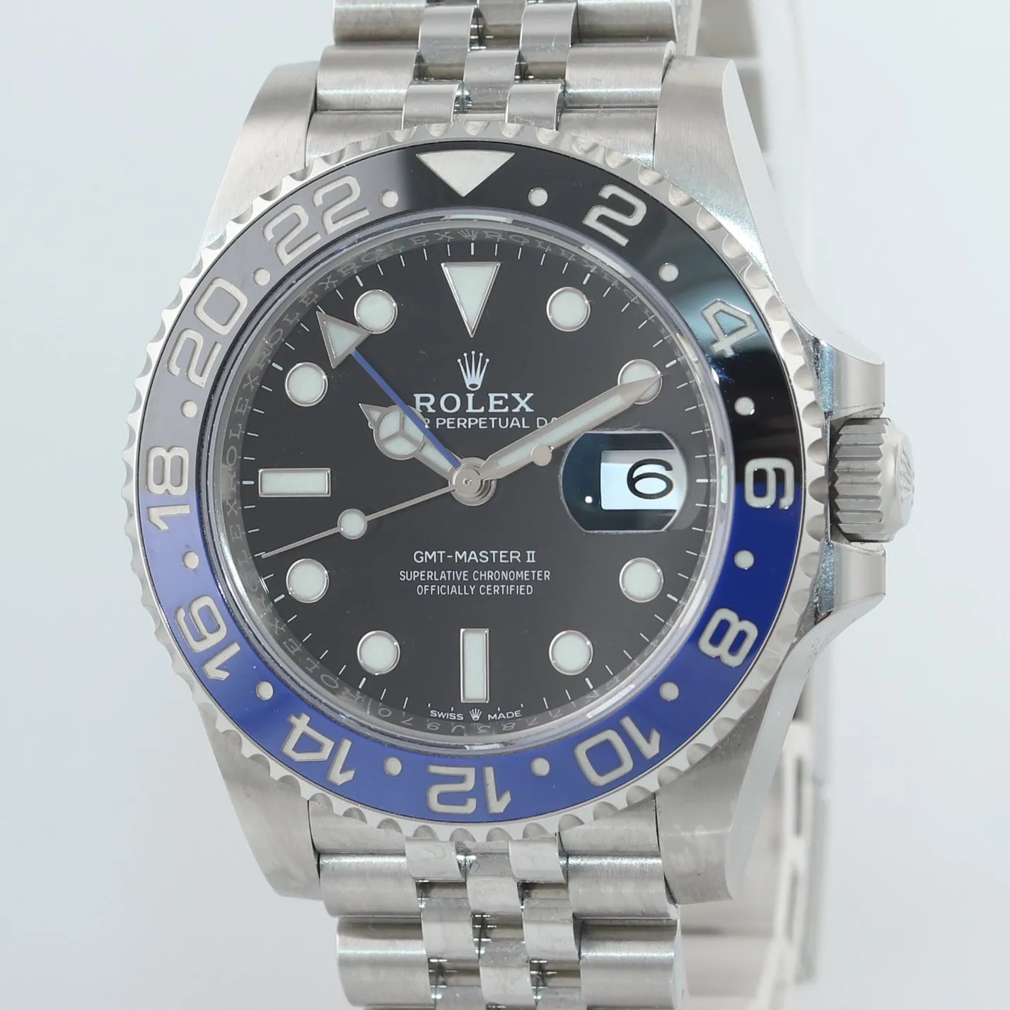 NEW 2020 PAPERS Rolex GMT Master Batman Blue Jubilee Ceramic 126710 Watch Box