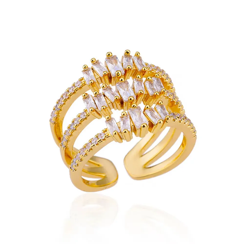 New Design Zircon Rings for Women Girls Cubic Zirconia Stainless Steel Ring 2023 Trend Luxury Wedding Aesthetic Jewelry anillos