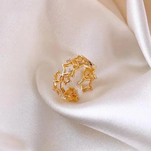New Elegant Stainless Steel Rings For Women And Girls - Unique Design Female Engagement And Wedding Rings