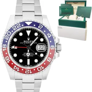 NEW FEB. 2022 Rolex GMT-Master II Ceramic PEPSI OYSTER BRACELET 40mm 126710 BLRO