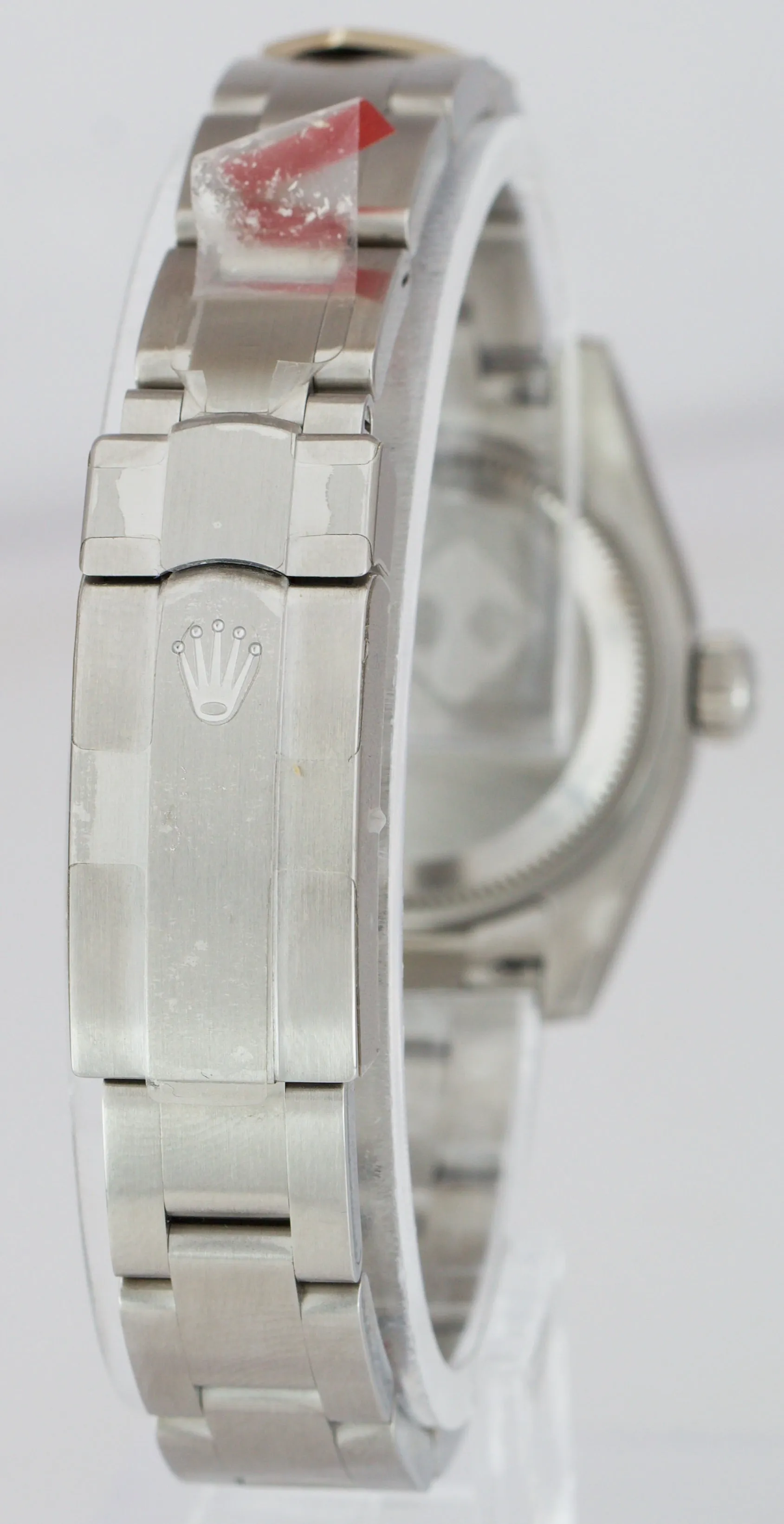 NEW STICKERED 2015 Rolex Oyster Perpetual 26mm Silver Blue DOMINOS Watch 176200