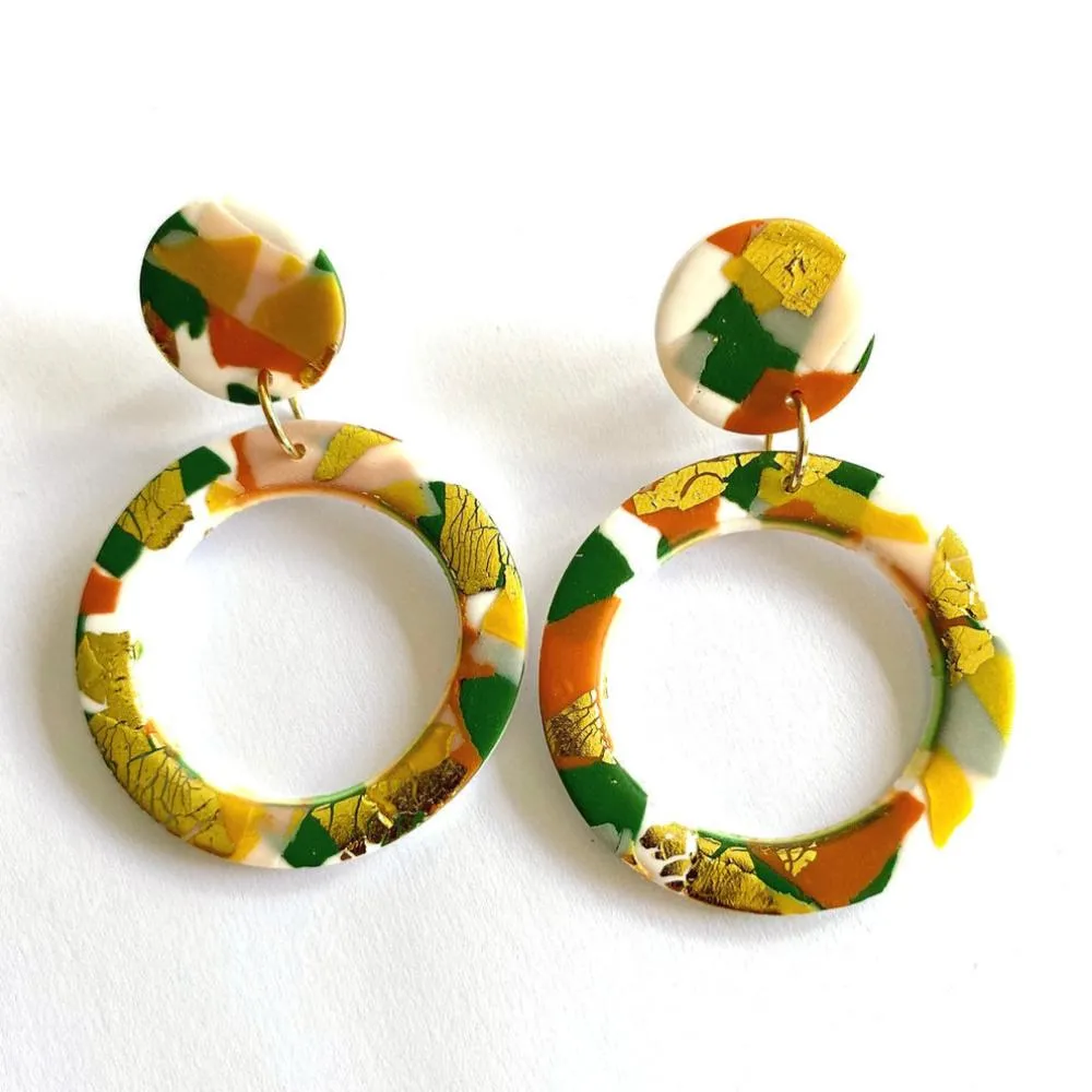 No Shrinking Violet - Leura Large Earrings