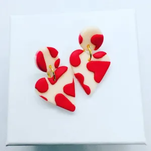 No Shrinking Violet - LOVE LOVE LOVE Medium Earring