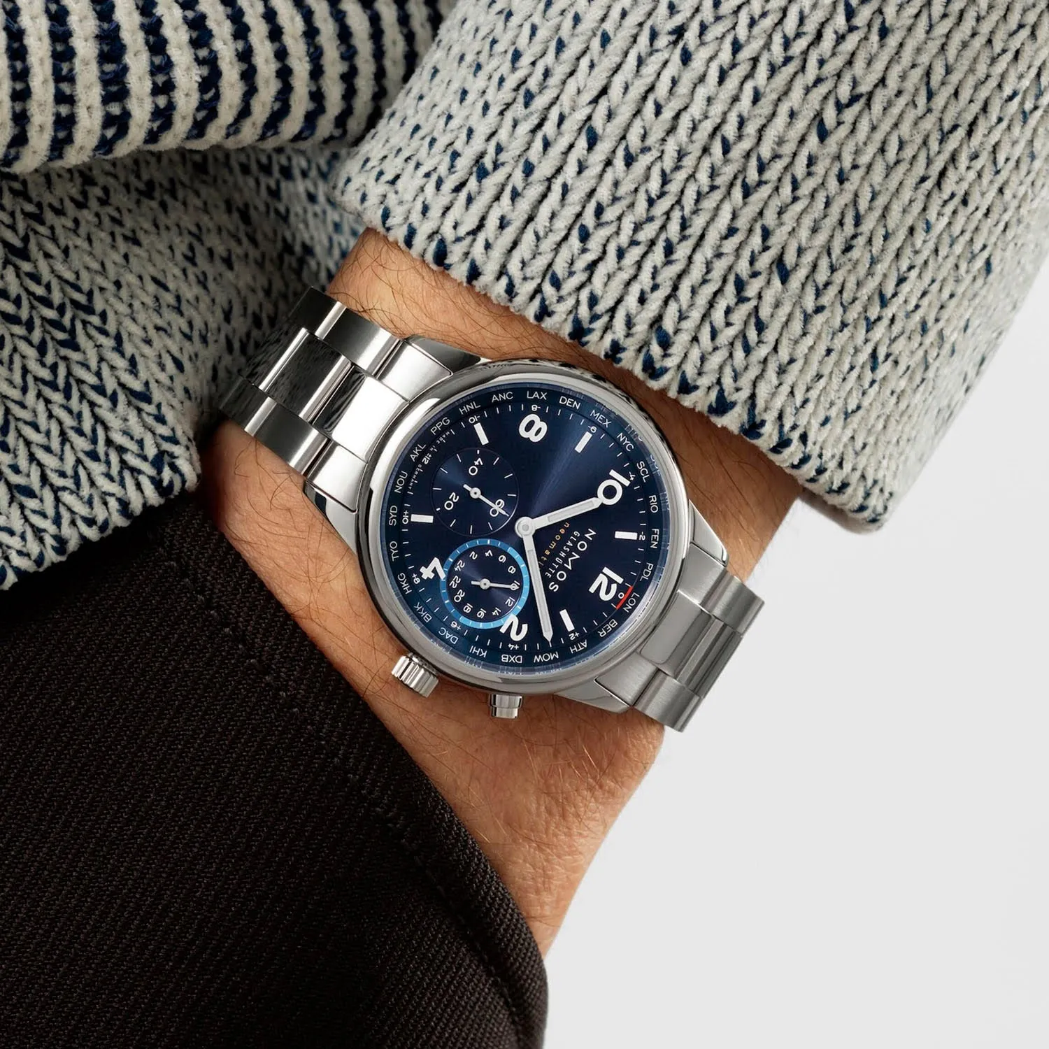 Nomos Glashütte Club Sport Neomatik Worldtimer Blue Automatic – 790